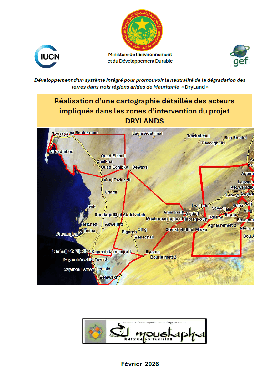 Réalisation d’une cartographie détaillée des acteurs impliqués dans les zones d’intervention du projet DRYLANDS
